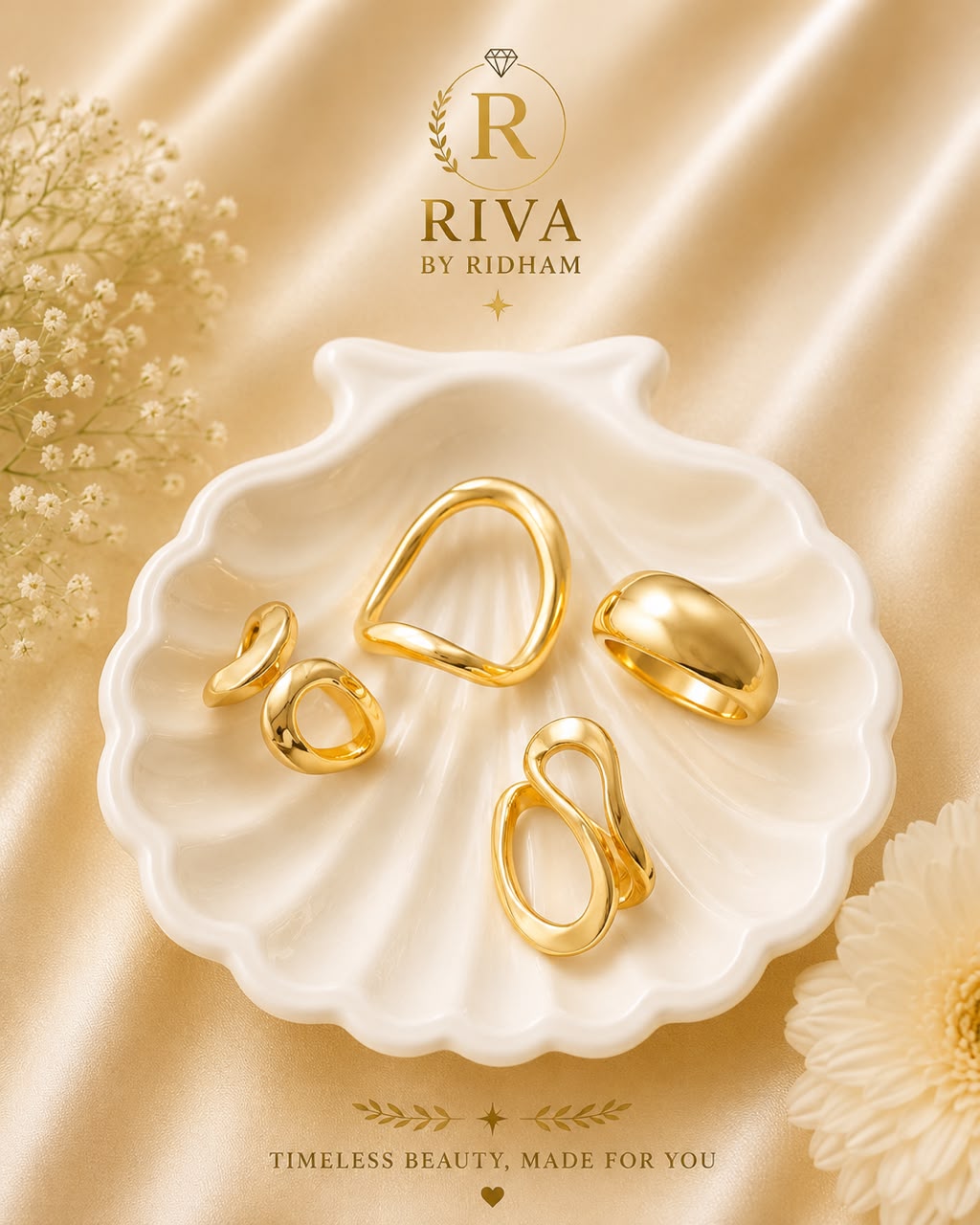 4 Chunky stack Rings