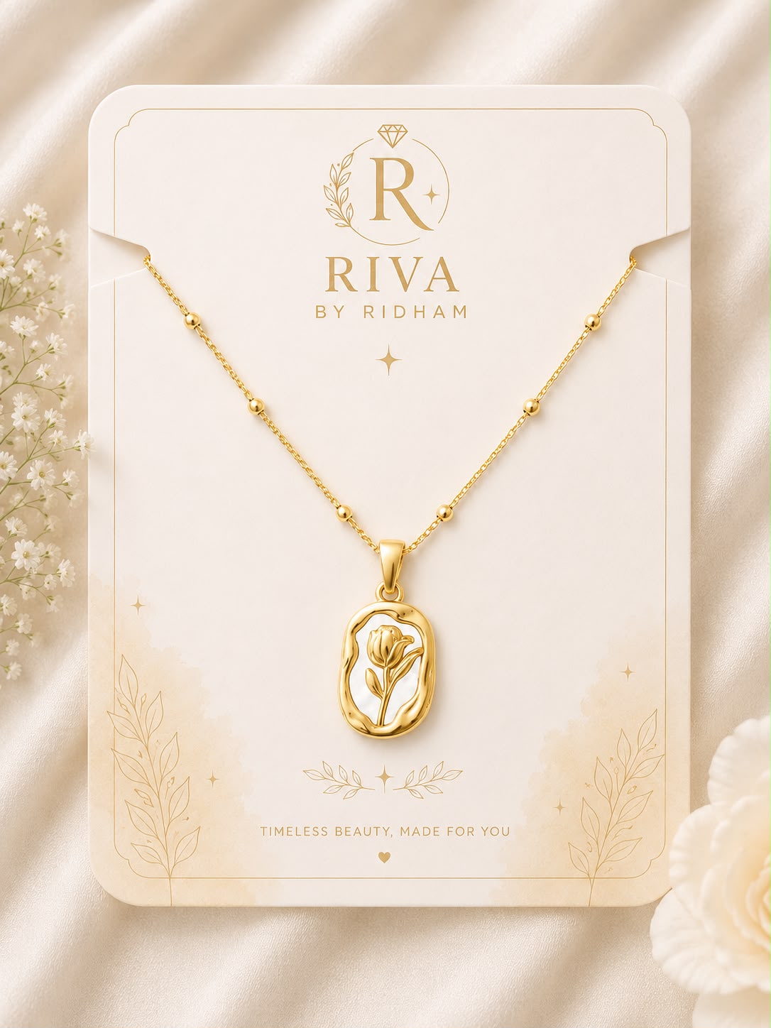 White Rose Pendant