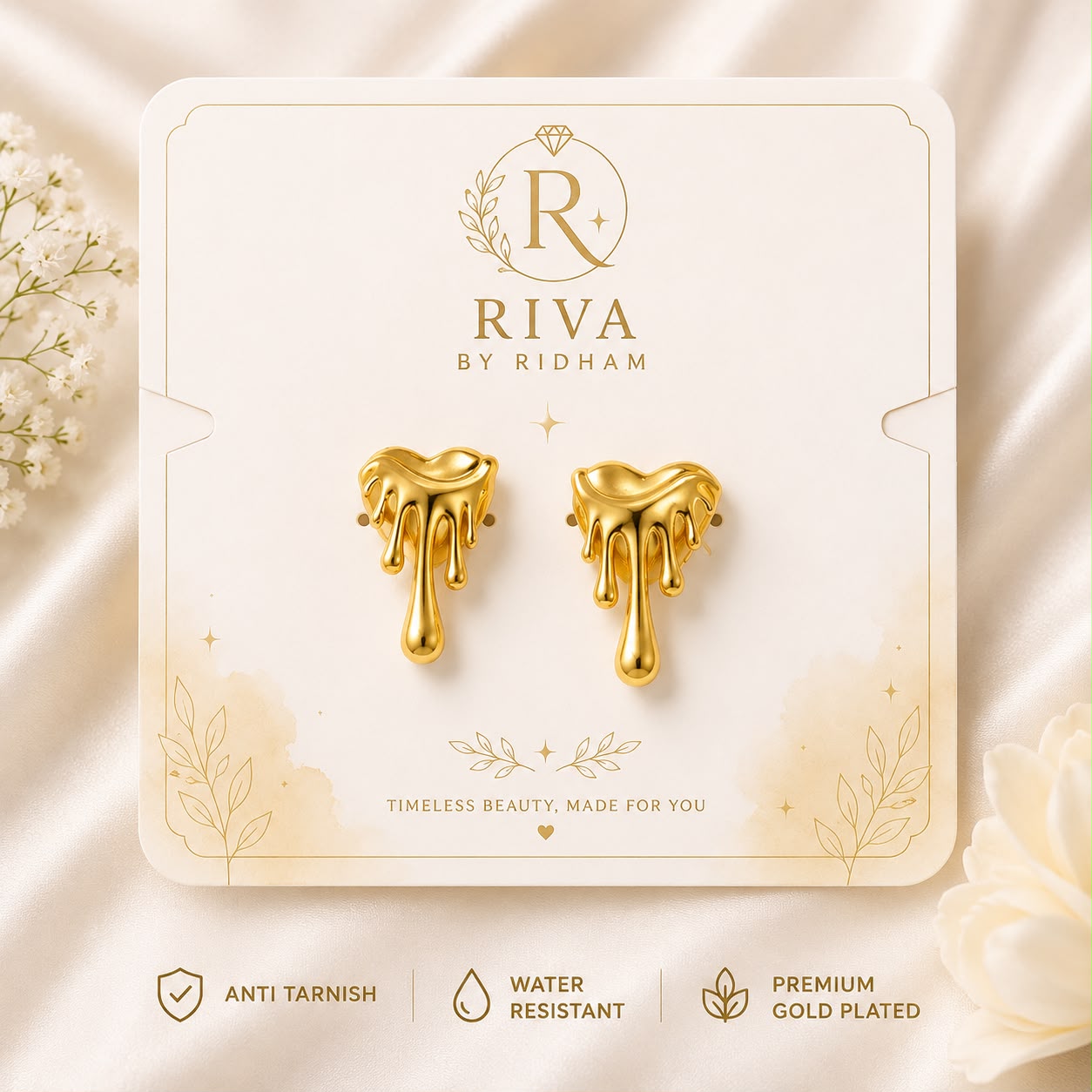Heart Quickery Drop Earings