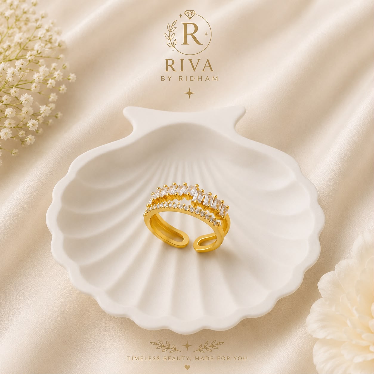 Contemporary Style Adjustable Ring