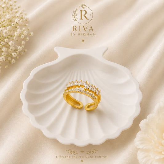 Contemporary Style Adjustable Ring